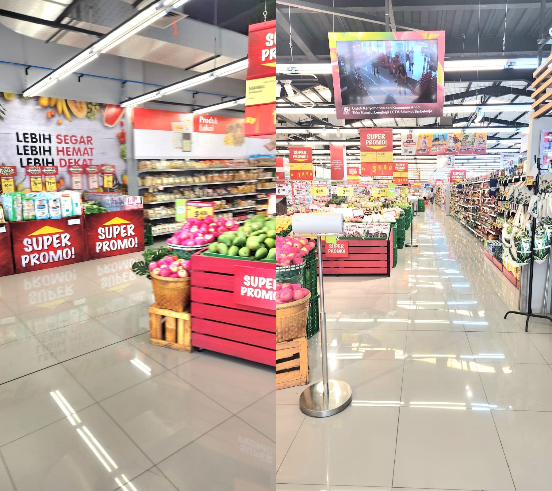 Experience Fresh Fruit Shopping on a Modern-Classic Floor Design!