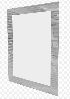 Cermin/Kaca Dinding Line White 50x70x3 