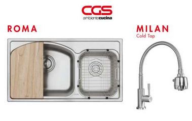 Paket Cuci Piring / Paket Washbak Cgs Roma + Milan