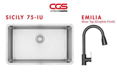 Paket Cuci Piring / Paket Washbak Cgs  75-IU + Emilia Mixer