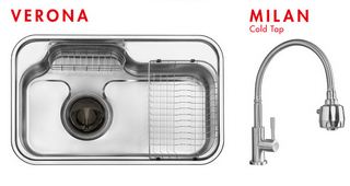 Paket Cuci Piring / Paket Washbak Verona + Milan