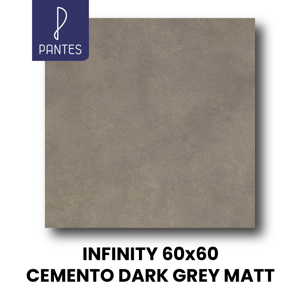 INFINITY 60X60 CEMENTO DARK GREY MATT