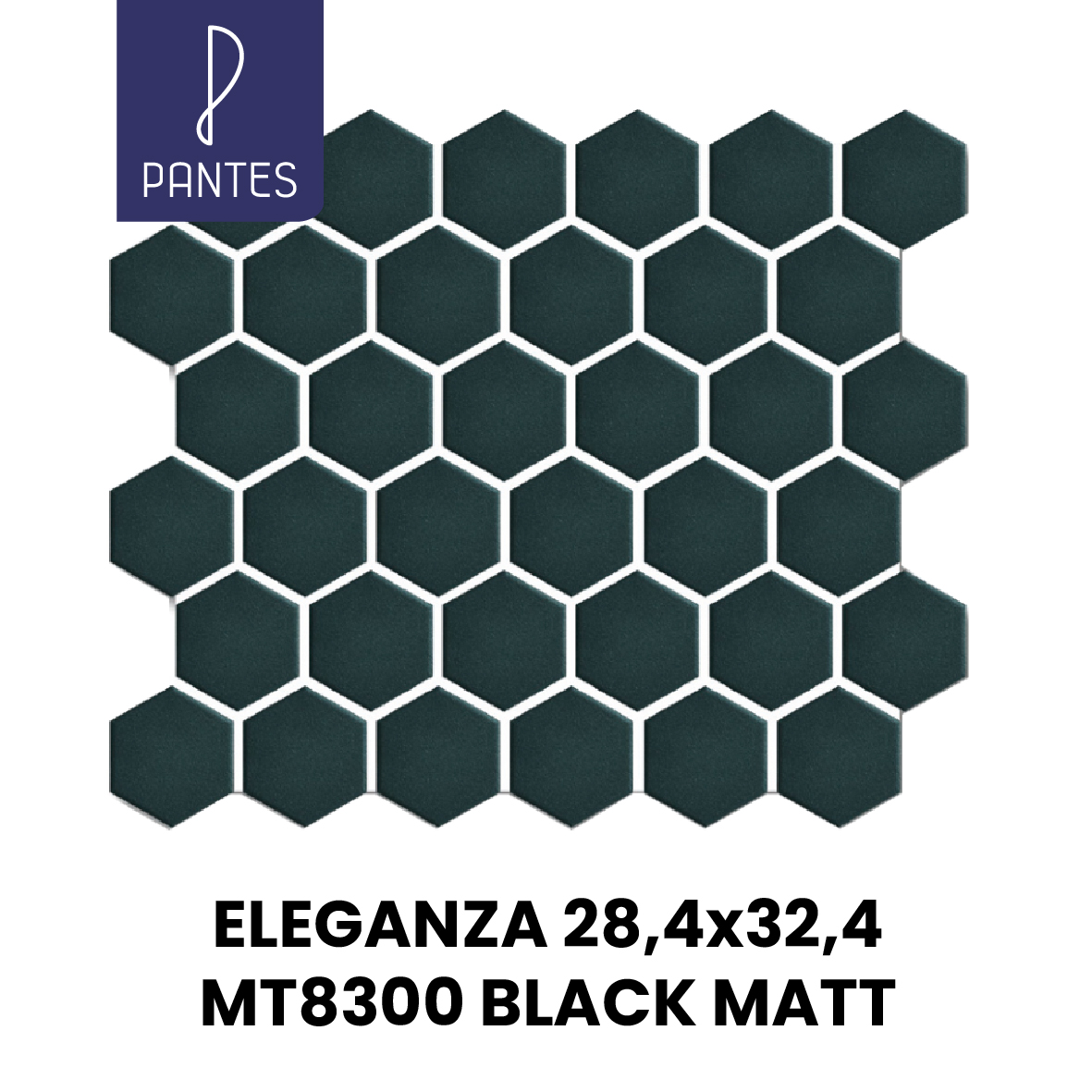 ELEGANZA 28,4X32,4 MT8300 BLACK MATT