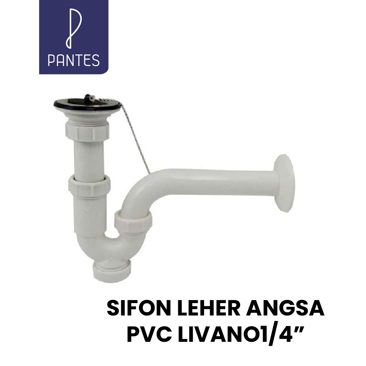 SIFON LEHER ANGSA PVC LIVANO 1/4"